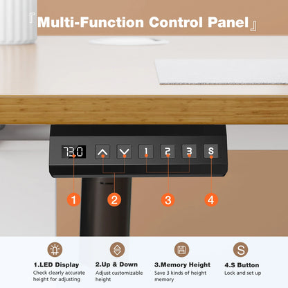 WellNest Arrangements  Electric Standing Desk – Sleek, Adjustable Sit-Stand Workspace (40x24 Inch)