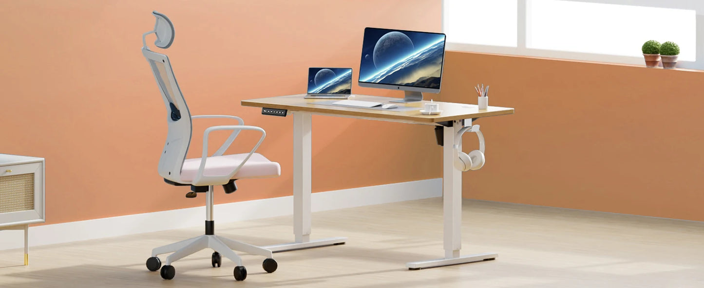 WellNest Arrangements  Electric Standing Desk – Sleek, Adjustable Sit-Stand Workspace (40x24 Inch)